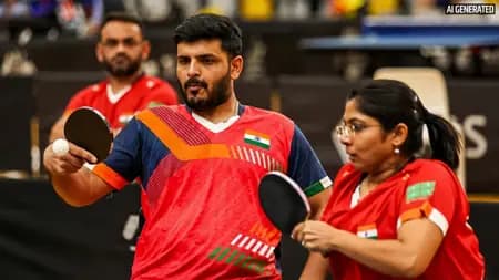 India's Table Tennis Pair Takes Bronze in Nagoya Para Games