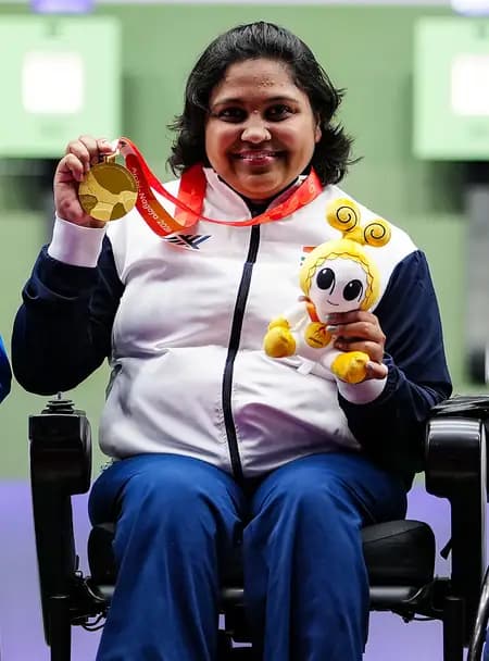 Mona Agarwal Shines at Asian Para Games With 357.5 World Record